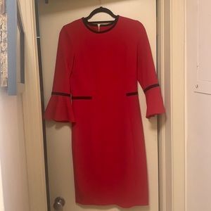 Red Calvin Klein dress